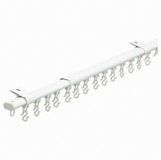 IKEA イケア シングルトラックレール ランナー付き ホワイト 100-180cm m20489532 FRAMFUSIG フラムフスィグ 