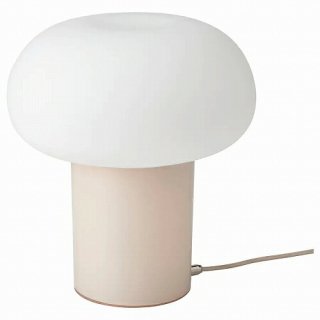 IKEA イケア テーブルランプ ベージュ オパールホワイト 白 ガラス 28cm m40404990 DEJSA デイサ
