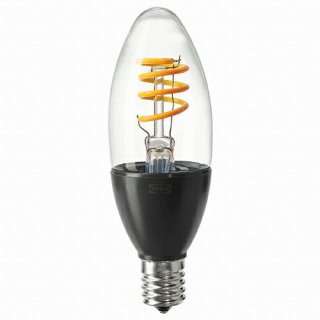IKEA イケア LED電球 E17 250ルーメン ワイヤレス調光 電球色 温白色 シャンデリア クリア m90441377 TRADFRI トロードフリ