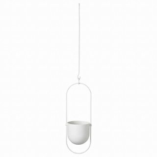 IKEA イケア ハンギングプランター 室内 屋外用 ホワイト 12cm m50492260 CHILISTRAN 