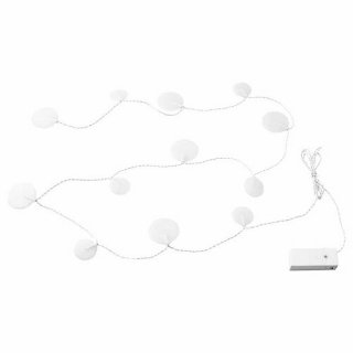 IKEA イケア LEDライトチェーン 全12球 電池式 小石 ホワイト 白 m40504843 AKTERPORT アクテルポルト クリスマス