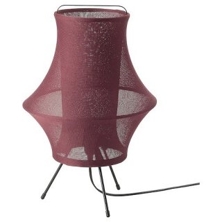 IKEA イケア テーブルランプ ダークレッド 赤 44cm m90487247 FYXNAS フィックスネス
