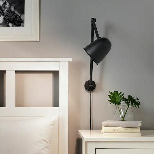 IKEA イケア ワーク ウォール ランプ ブラック 黒 m30471145