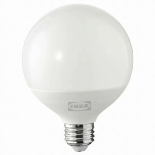 IKEA イケア LED電球 E26 1160ルーメン 調光可能 球形 オパールホワイト 95mm m80498699 SOLHETTA ソールヘッタ