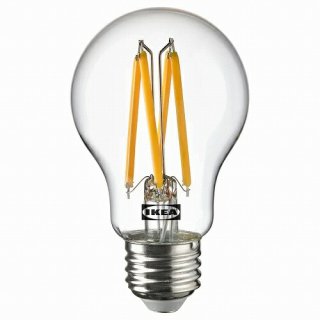 IKEA イケア LED電球 E26 485ルーメン 球形 クリア m90498665 SOLHETTA ソールヘッタ