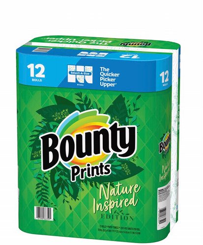 バウンティ ペーパータオル プリント 128 カット X 12 ロール Bounty