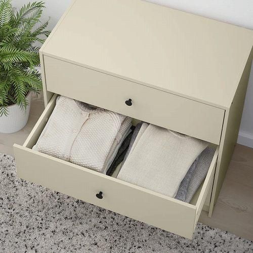 IKEA イケア チェスト(引き出し×3) ライトベージュ 69x67cm IKEA イケア チェスト(引き出し×3) ライトベージュ 69x67cm