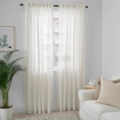 IKEA イケア カーテン1組 ホワイト 白 145x250cm m60466717 IKEA イケア カーテン1組 ホワイト 白 145x250cm m60466717