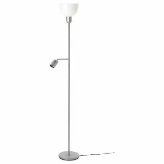 IKEA イケア フロアアップライト 読書ランプ シルバーカラーホワイト 白 m00477714 HEKTOGRAM ヘクトグラム