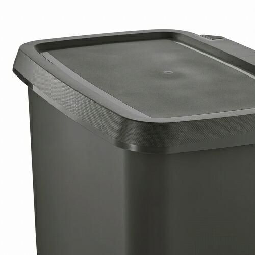 IKEAゴミ箱 IKEA KNODD イケア ふた付き容器, 亜鉛メッキ 40L 002.189.28 ブリキ