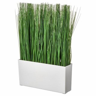 IKEA イケア 人工観葉植物 鉢カバー付き 室内 屋外用 グラス m90508457 FEJKA フェイカ 