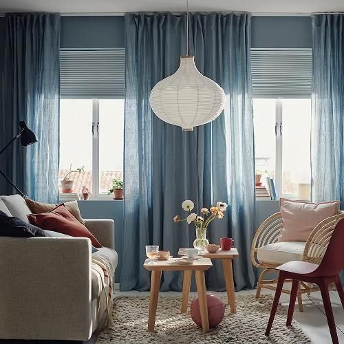 IKEA イケア 遮光断熱ブラインド ホワイト 60x195cm m50506554