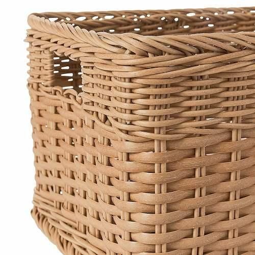 IKEA イケア バスケット プラスチックラタン 25x35x20cm
