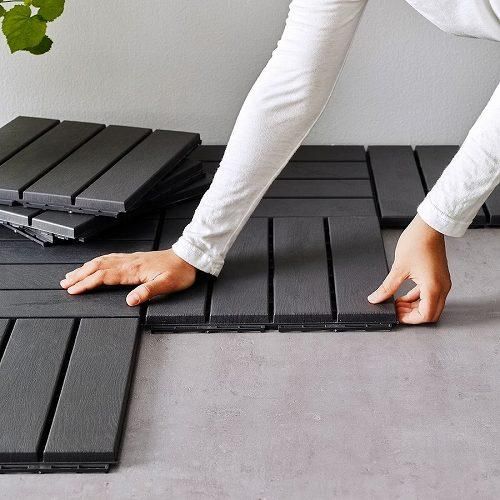 IKEA イケア フロアデッキ 屋外用 9 ピース v0010 RUNNEN