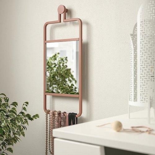 IKEA イケア ミラー 壁掛け ピンク 22x48cm m70510989 GRANVAG IKEA イケア ミラー 壁掛け ピンク 22x48cm m70510989 GRANVAG