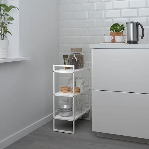 IKEA イケア シェルフユニット ホワイト 25x51x70cm m10431315