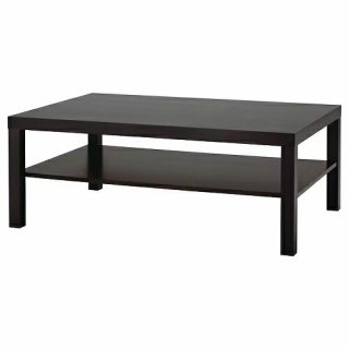 IKEA イケア コーヒーテーブル ブラックブラウン 118x78cm big80352951 LACK ラック 