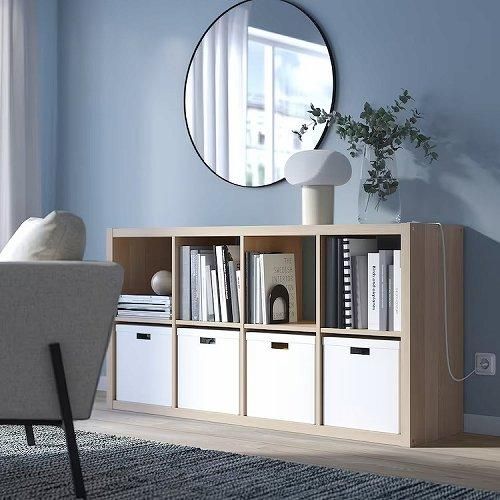 IKEA イケア シェルフユニット ホワイトステインオーク調 IKEA イケア シェルフユニット ホワイトステインオーク調