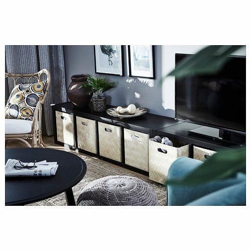 IKEA イケア シェルフユニット ブラックブラウン 42x147cm IKEA イケア シェルフユニット ブラックブラウン 42x147cm