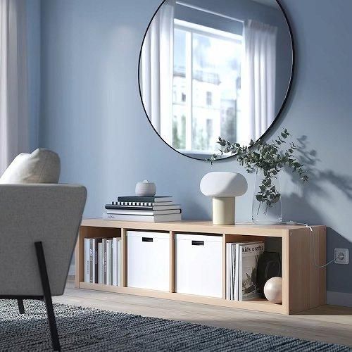 IKEA イケア シェルフユニット ホワイトステインオーク調 IKEA イケア シェルフユニット ホワイトステインオーク調