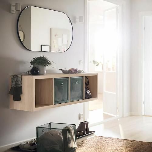IKEA イケア シェルフユニット ホワイトステインオーク調 IKEA イケア シェルフユニット ホワイトステインオーク調