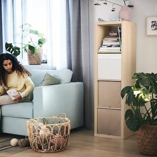 IKEA イケア シェルフユニット ホワイトステインオーク調 IKEA イケア シェルフユニット ホワイトステインオーク調