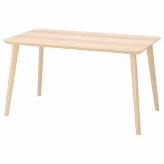 IKEA イケア テーブル アッシュ材突き板 big80365717 LISABO リーサボー 
