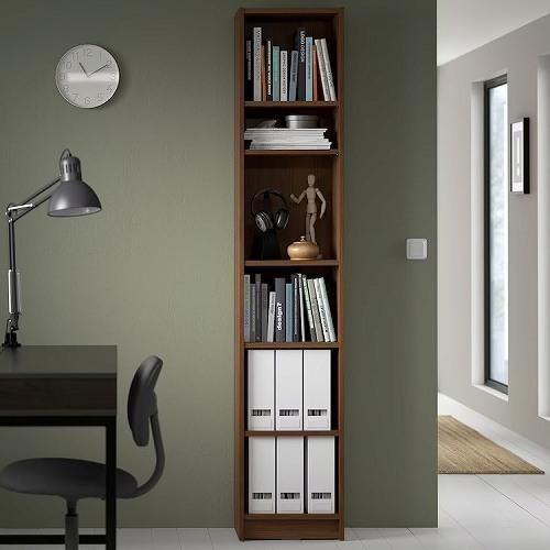 IKEA イケア 本棚 ブラウン ウォールナット調 40x28x202cm IKEA イケア 本棚 ブラウン ウォールナット調 40x28x202cm