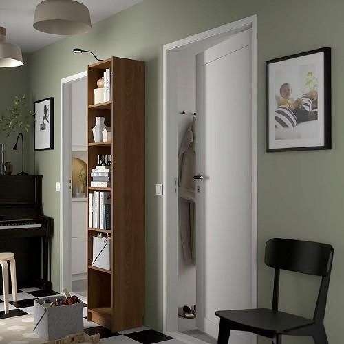 IKEA イケア 本棚 ブラウン ウォールナット調 40x28x202cm IKEA イケア 本棚 ブラウン ウォールナット調 40x28x202cm