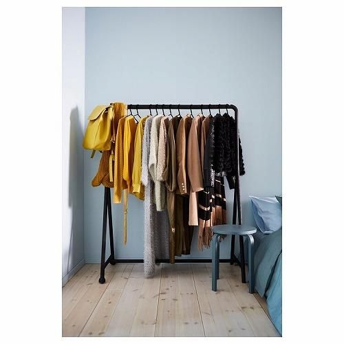IKEA イケア 洋服ラック ブラック 室内 屋外用 ブラック