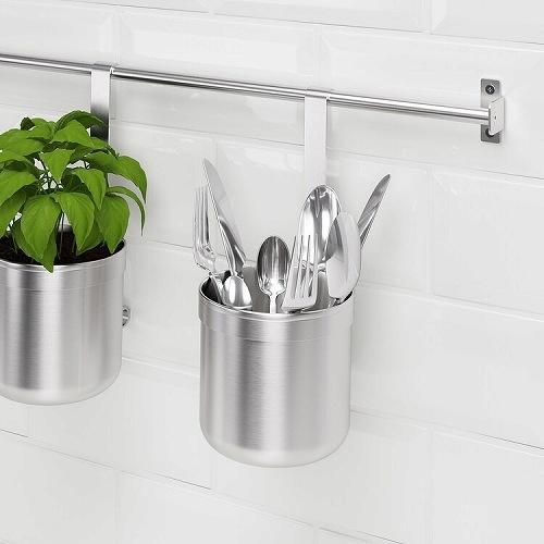 IKEA イケア 小物入れ ステンレススチール 12.0x26.5cm