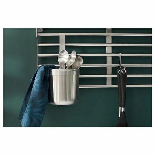 IKEA イケア 小物入れ ステンレススチール 12.0x26.5cm