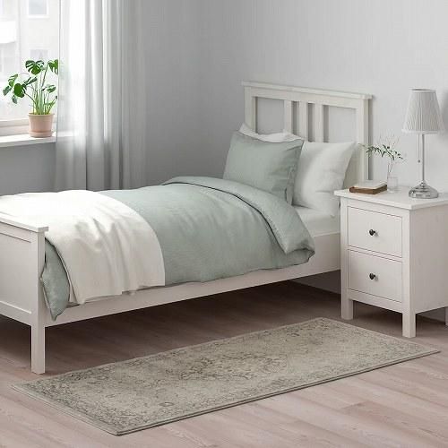IKEA イケア ラグ パイル短 ライトグレー 80x180cm m60528895