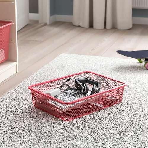 IKEA トロファスト　ケース付き IKEA イケア メッシュ収納ボックス Sサイズ 42x30x10cm v0013