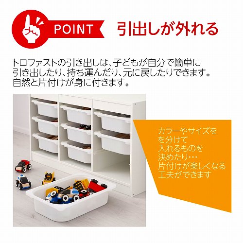 【セット商品】IKEA イケア 収納コンビネーション ホワイト ライトレッド メッシュボックスS×2個・M×2個 46x30x95cm  big39478722 TROFAST トロファスト 棚 - 株式会社クレール　IKEAイケアの製品を全国送料無料でお届け　ネット通販