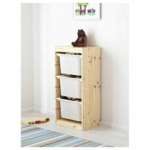 セット商品】IKEA イケア 収納コンビネーション パイン ボックス