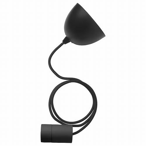 IKEA イケア コードセット ブラック テキスタイル 1.0m IKEA イケア コードセット ブラック テキスタイル 1.0m