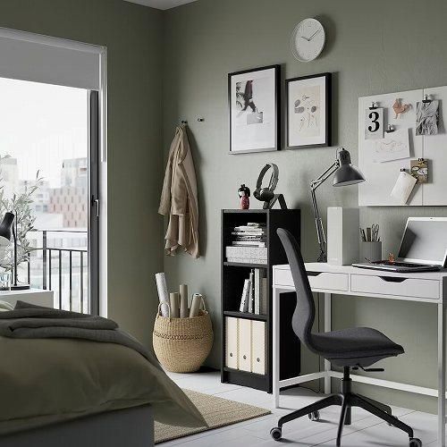 IKEA イケア 本棚 ブラック オーク調 40x28x106cm m10477332