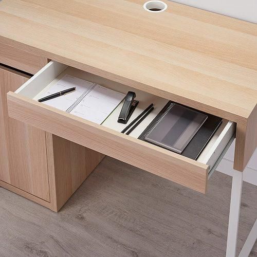 IKEA イケア デスク ホワイトステインオーク調 105x50cm IKEA イケア デスク ホワイトステインオーク調 105x50cm