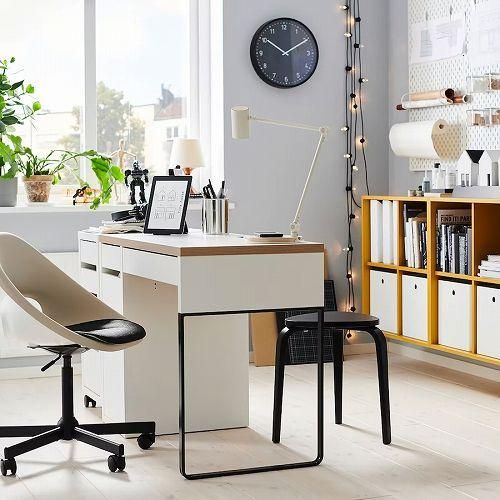 IKEA イケア デスク ホワイト チャコール 105x50cm big90489840 IKEA イケア デスク ホワイト チャコール 105x50cm big90489840