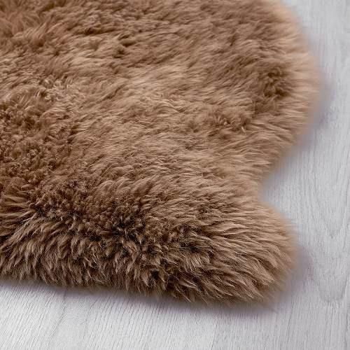IKEA イケア 羊皮 85cm v0041 ULLERSLEV ウッレルスレヴ ラグ