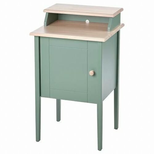 IKEA イケア ベッドサイドテーブル グレーグリーン パイン材 47x43cm m50509859 OLDERDALEN オルデルダーレン -  株式会社クレール　IKEAイケアの製品を全国送料無料でお届け　ネット通販