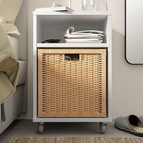 IKEA イケア ベッドサイドテーブル ホワイト 37x37cm m60488738 IKEA イケア ベッドサイドテーブル ホワイト 37x37cm m60488738