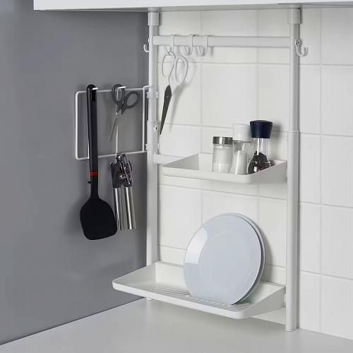 IKEA イケア クリップ式ラック フック4個付き m80536168