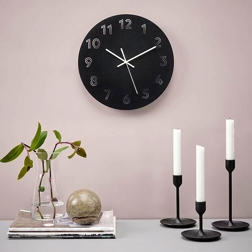 IKEA イケア ウォールクロック 低消費電力 ブラック 30cm IKEA イケア ウォールクロック 低消費電力 ブラック 30cm