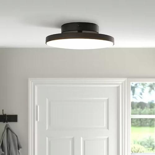 IKEA イケア LEDシーリングランプ マット ブラック 黒 36cm IKEA イケア LEDシーリングランプ マット ブラック 黒 36cm