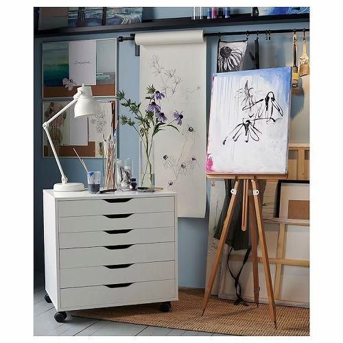 IKEA イケア 引き出しユニット キャスター付き ホワイト 67x66cm IKEA イケア 引き出しユニット キャスター付き ホワイト 67x66cm