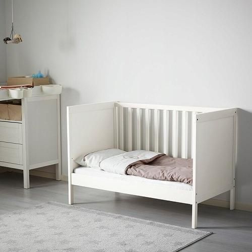 IKEA イケア ベビーベッド ホワイト 白60x120cm big00372156 IKEA イケア ベビーベッド ホワイト 白60x120cm big00372156