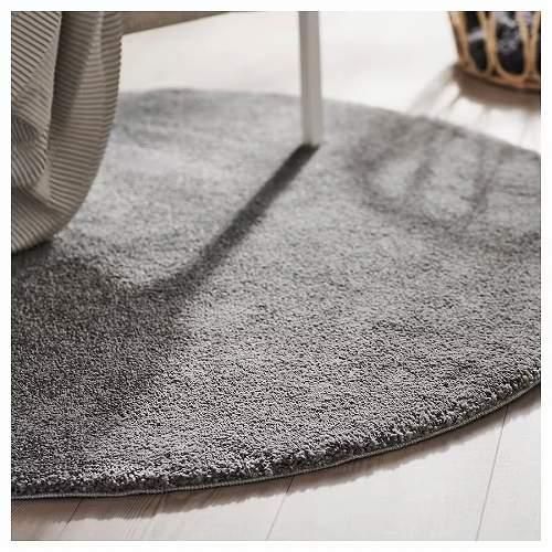 IKEA イケア ラグ パイル短 ミディアムグレー 130cm big60426830