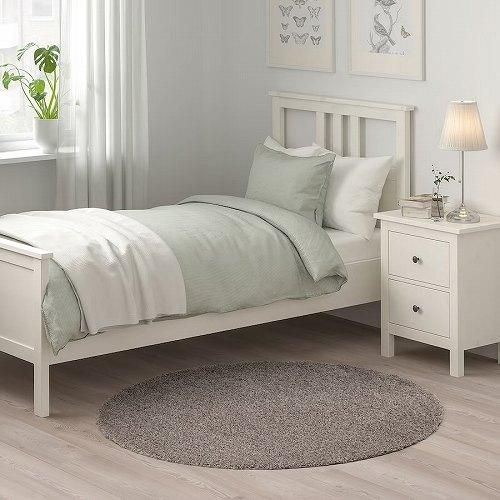 IKEA イケア ラグ パイル長 ライトベージュ 130cm big00508414